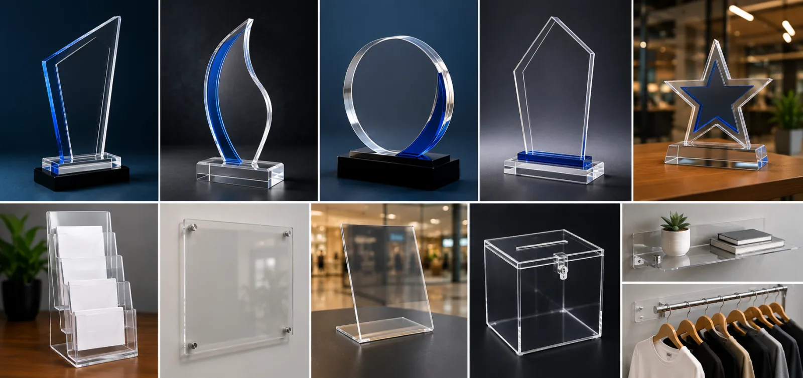 Troféu em Acrílico em aplicação real