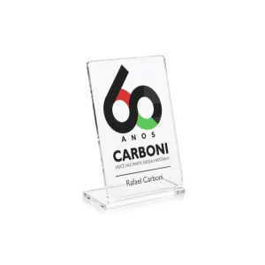 Troféu Acrílico Personalizado Logo Empresa Desenho Arte — foto 2