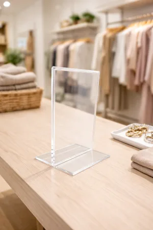Display T Acrílico Transparente Dupla Face Mesa Balcão — foto 3