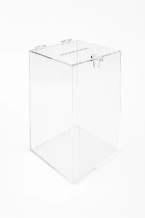 Urna Acrilico Retangular Transparente Sorteio Sugestoes — foto 3