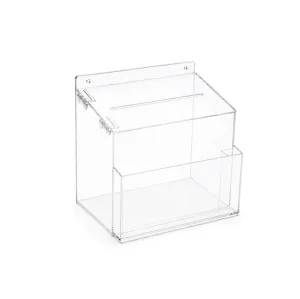 Porta Sugestão Acrílico Transparente Com Bolso Urna Mesa — foto 2