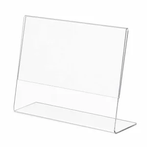 Display Porta Folha Acrilico L Horizontal Mesa Cardapio — foto 2