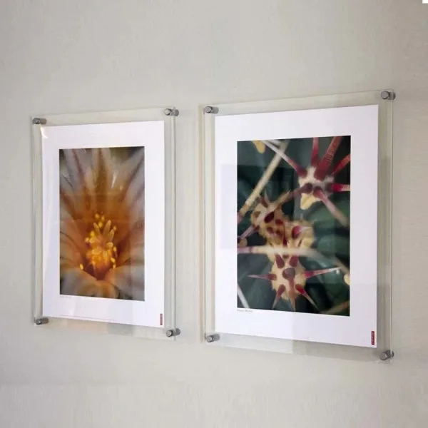 Quadro Acrílico Transparente Espaçador Cromado Foto