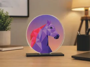 Trofeu Acrilico Personalizado Logo Empresa Eventos Homenagem — foto 1