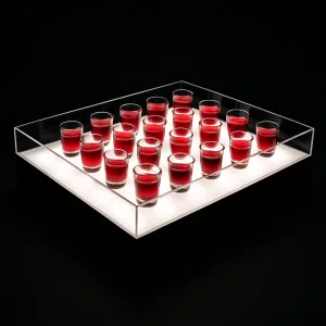 Bandeja Acrílico Iluminada LED Expositor Doces Drinks Festa — foto 3