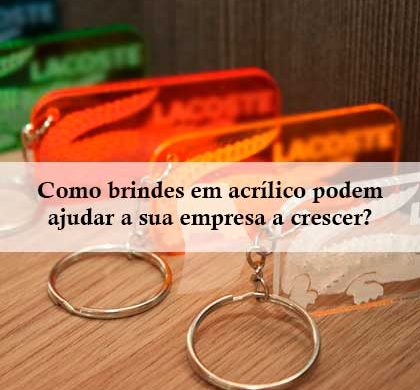 Brindes em Acrílico